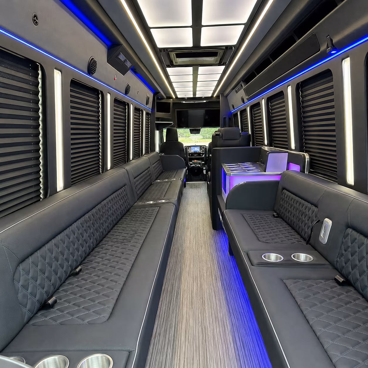 new braunfels party bus rental interior
